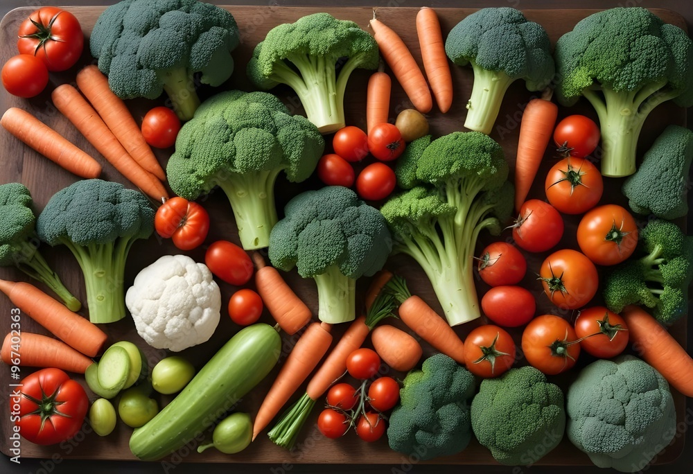 Fresh vegetables and fruits healthy eating organic retail supermarket generated by artificial intelligence Fresh vegetables and fruits healthy eating organic retail supermarket generated by artificial intelligence