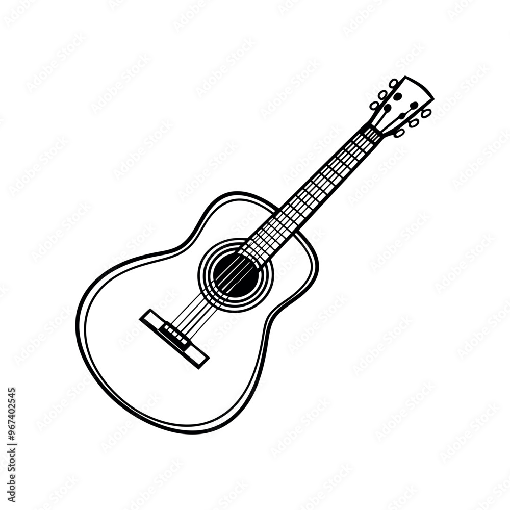 acoustic guitar Clipart isolated vector illustration acoustic guitar Clipart isolated vector illustration