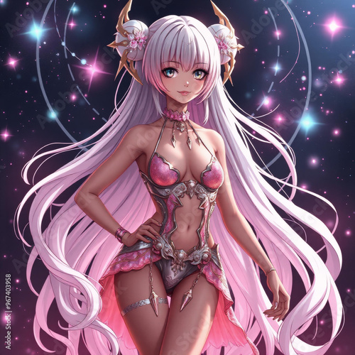 Celestial Artistry: The Nebula Nymph's Vision II