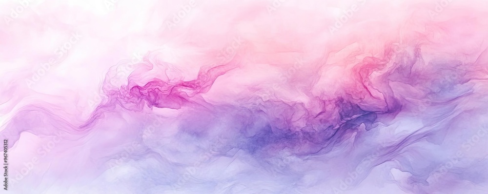 Elegant abstract art featuring soft pink and purple hues swirling together, creating a dreamy and serene atmosphere. Elegant abstract art featuring soft pink and purple hues swirling together, creating a dreamy and serene atmosphere.
