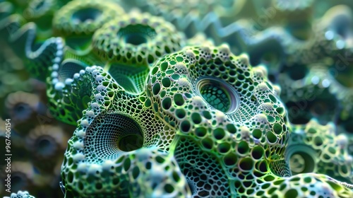 digital fractual pattern wallpaper