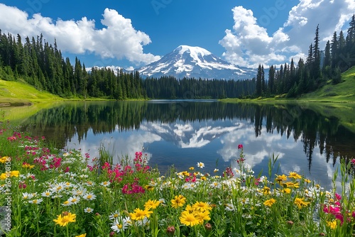 Switzerland, Wassen, The foot of the mountains photo