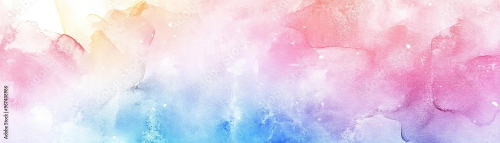 A vibrant watercolor background featuring soft pastel hues blending harmoniously, perfect for artistic projects and designs.