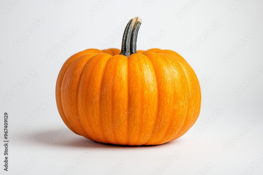Pumpkin on a white background, close-up, studio shot Pumpkin on a white background, close-up, studio shot