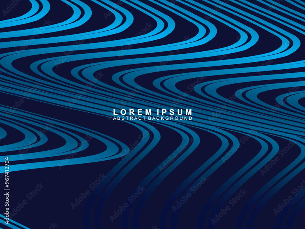 Abstract futuristic wave lines background with blue light effect. Flowing wave shape design. Suitable for covers, digital technology, posters, websites, brochures, flyers, banners, presentations, etc. Abstract futuristic wave lines background with blue light effect. Flowing wave shape design. Suitable for covers, digital technology, posters, websites, brochures, flyers, banners, presentations, etc.