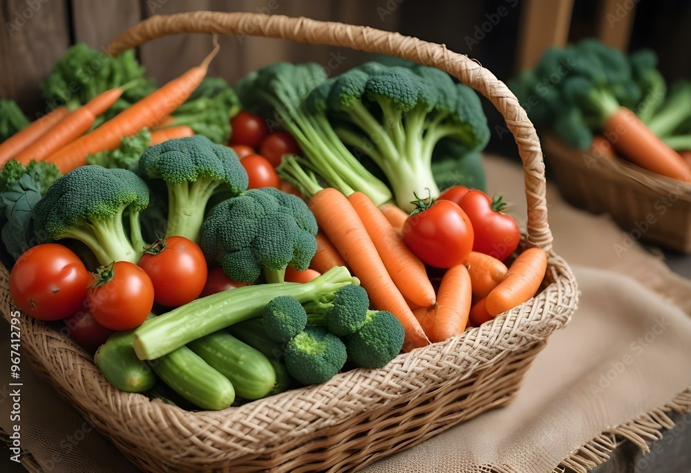 Fresh vegetables and fruits healthy eating organic retail supermarket generated by artificial intelligence Fresh vegetables and fruits healthy eating organic retail supermarket generated by artificial intelligence