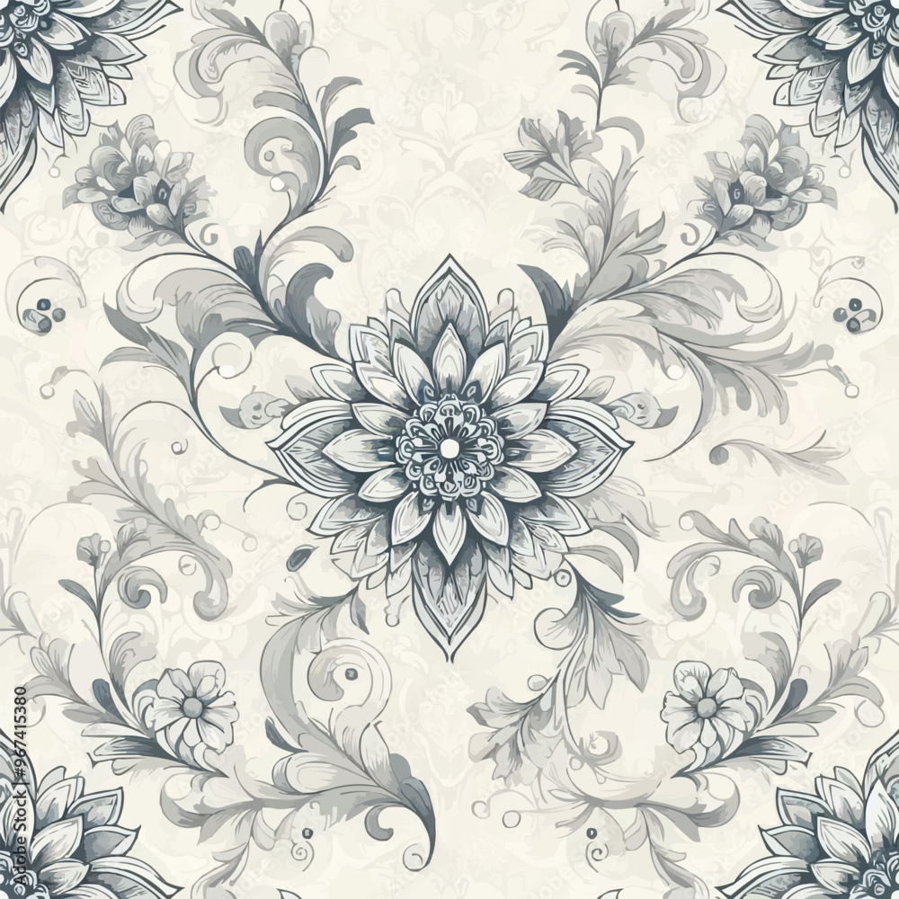 Fototapeta premium seamless floral pattern