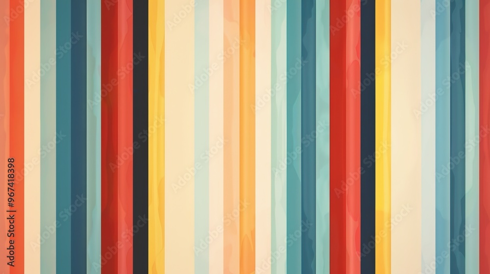 Obraz premium retro stripe wallpaper