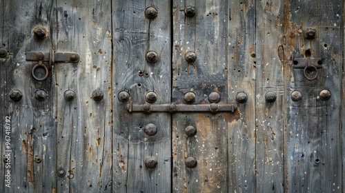Wallpaper Mural Close view of an aged wooden door Torontodigital.ca