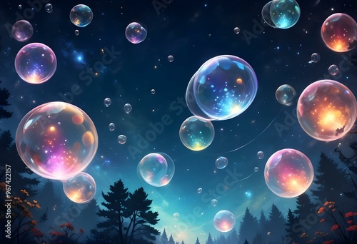 abstract background with bubbles