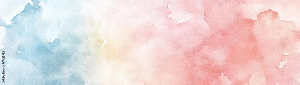 Fototapeta premium A soft pastel watercolor background blending pink and blue hues, perfect for artistic and creative projects.