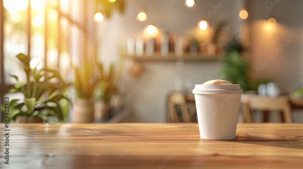 Coffee shop background blurred Coffee shop background blurred