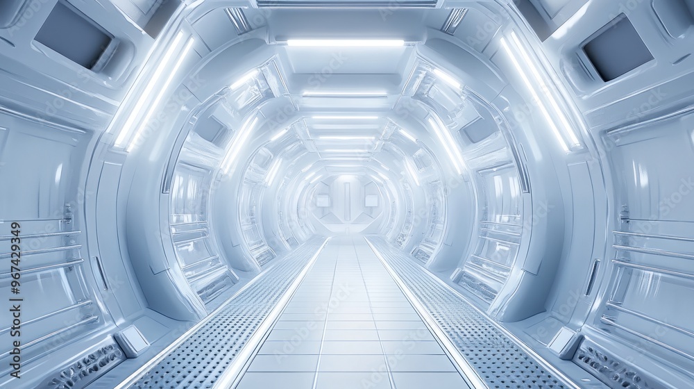 Futuristic Space Corridor Futuristic Space Corridor