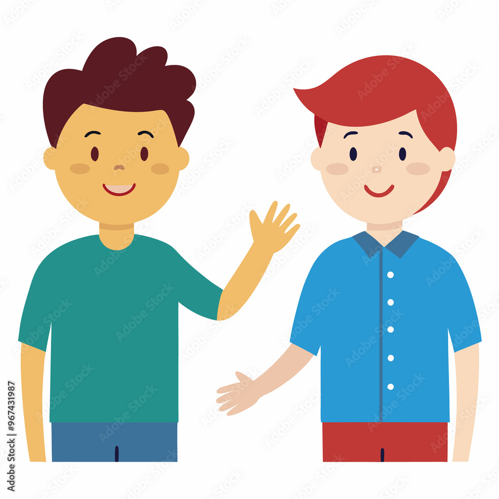 cartoon vector illustration of boys cartoon vector illustration of boys