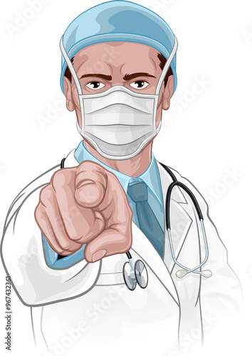 Doctor Pointing Your Countr...