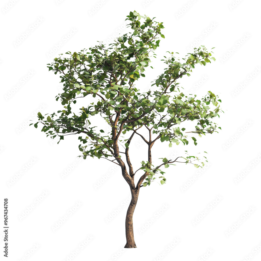 A vibrant tree with lush green leaves sways gently in the warm sunlight by a serene landscape A vibrant tree with lush green leaves sways gently in the warm sunlight by a serene landscape
