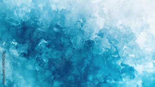 A beautiful, abstract watercolor texture in shades of blue, perfect for backgrounds and artistic projects.