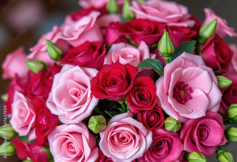bouquet of pink roses