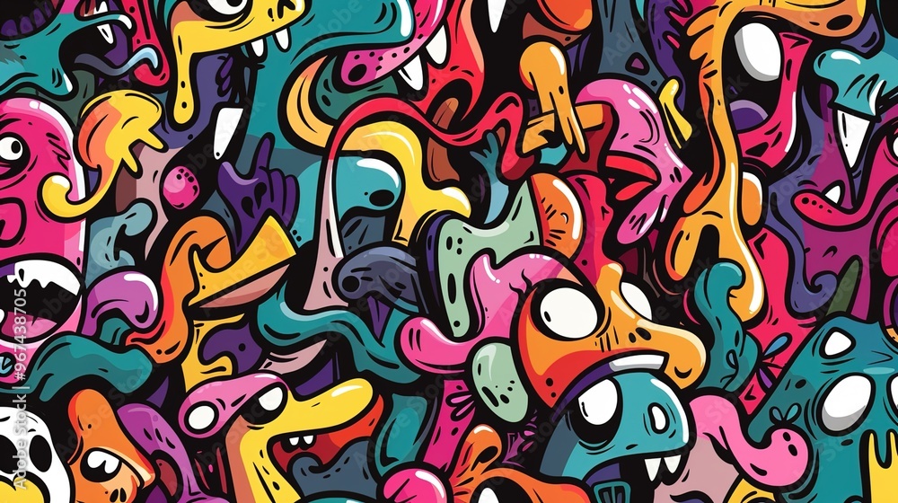 Graffiti pattern wallpaper Graffiti pattern wallpaper
