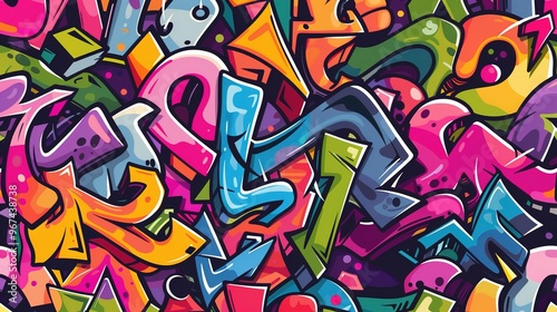 Wallpaper Mural Graffiti pattern wallpaper Torontodigital.ca