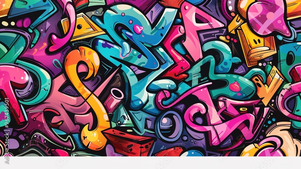 Graffiti art pattern wallpaper Graffiti art pattern wallpaper