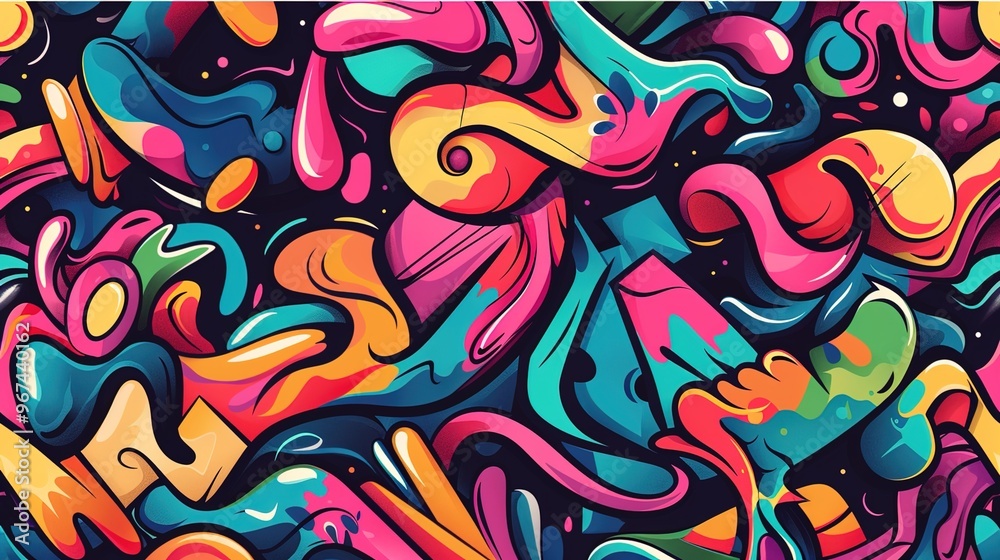 Graffiti art pattern wallpaper Graffiti art pattern wallpaper