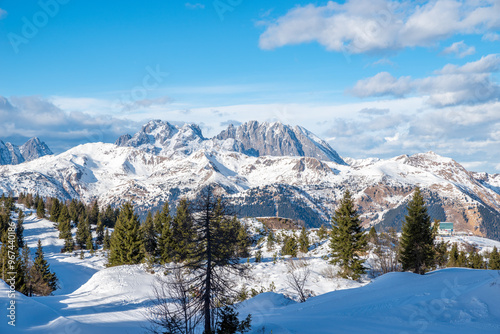 monte zoncolan ski resort in italy