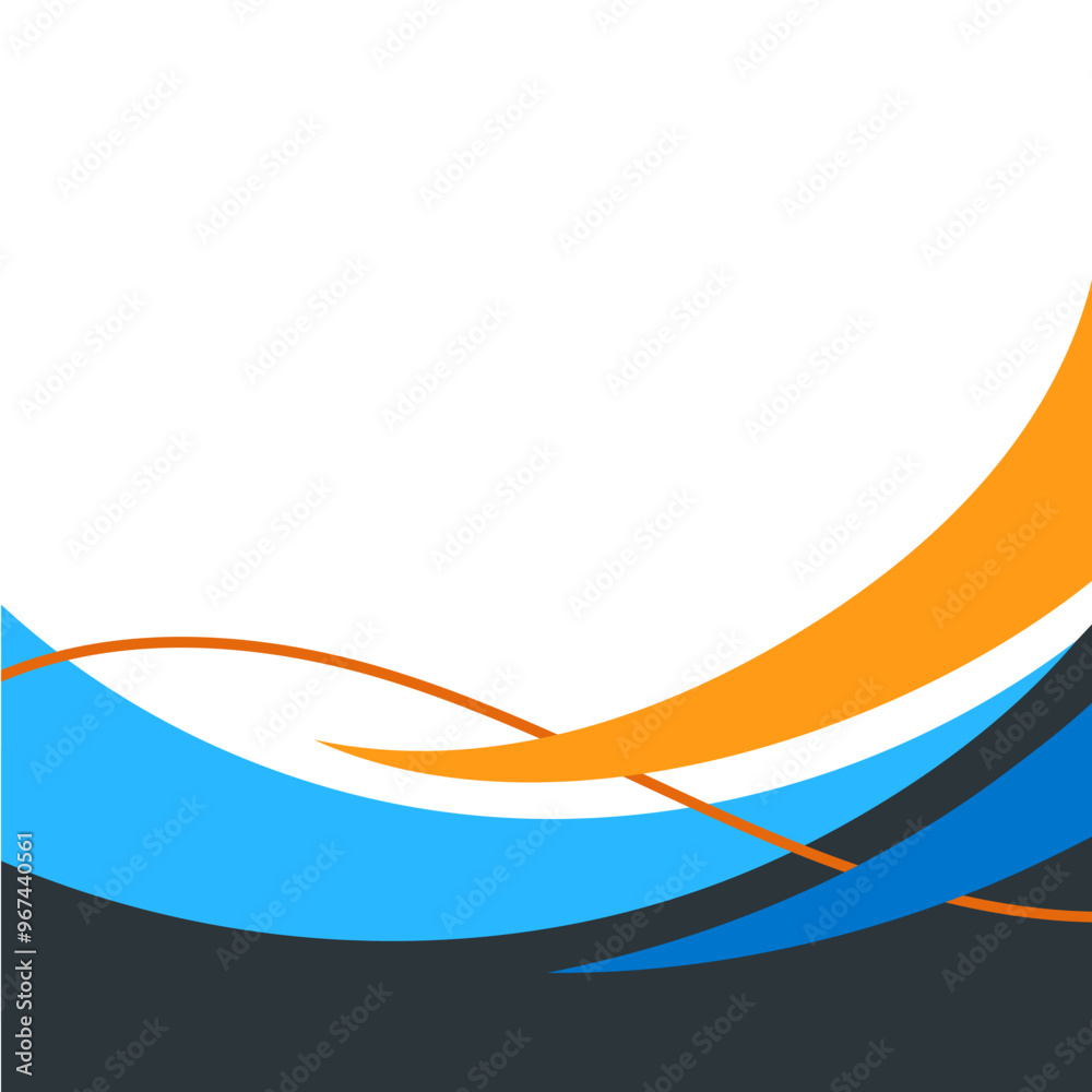 Elegant Modern Wave Footer Elegant Modern Wave Footer
