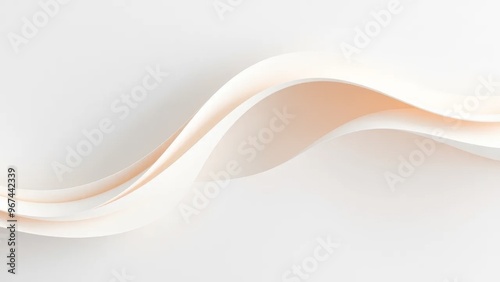 Minimalist abstract design with soft flowing curves 