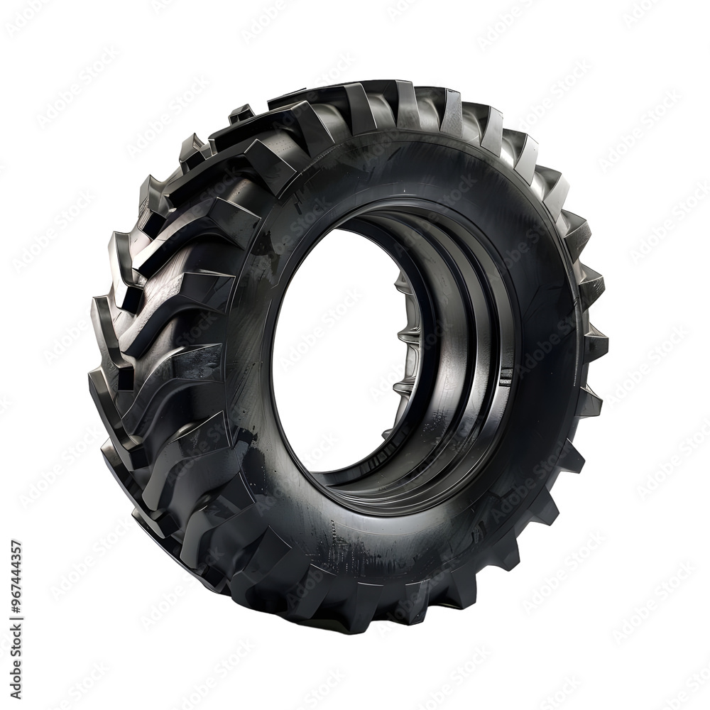 Tractor tire on a transparent background high resolution Tractor tire on a transparent background high resolution
