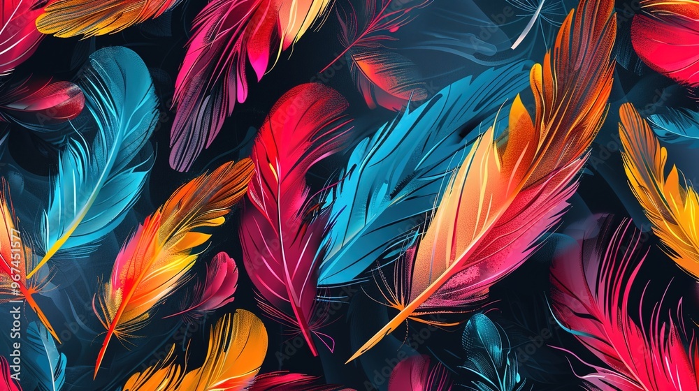 Feather pattern wallpaper Feather pattern wallpaper