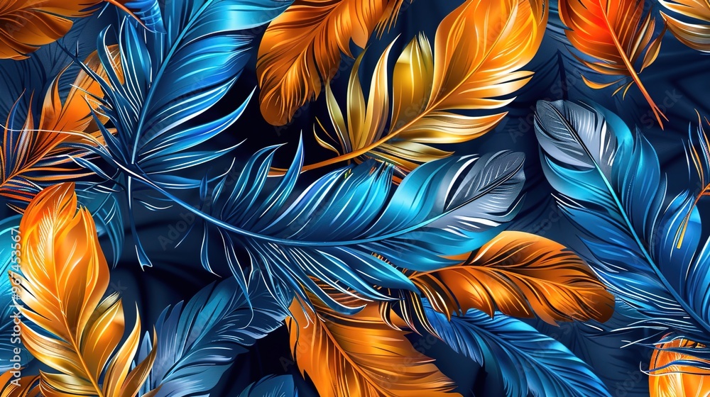 Feather pattern wallpaper Feather pattern wallpaper