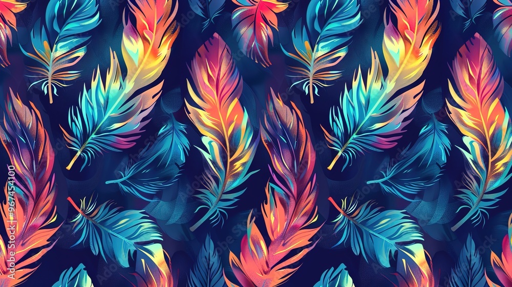 Feather pattern wallpaper Feather pattern wallpaper