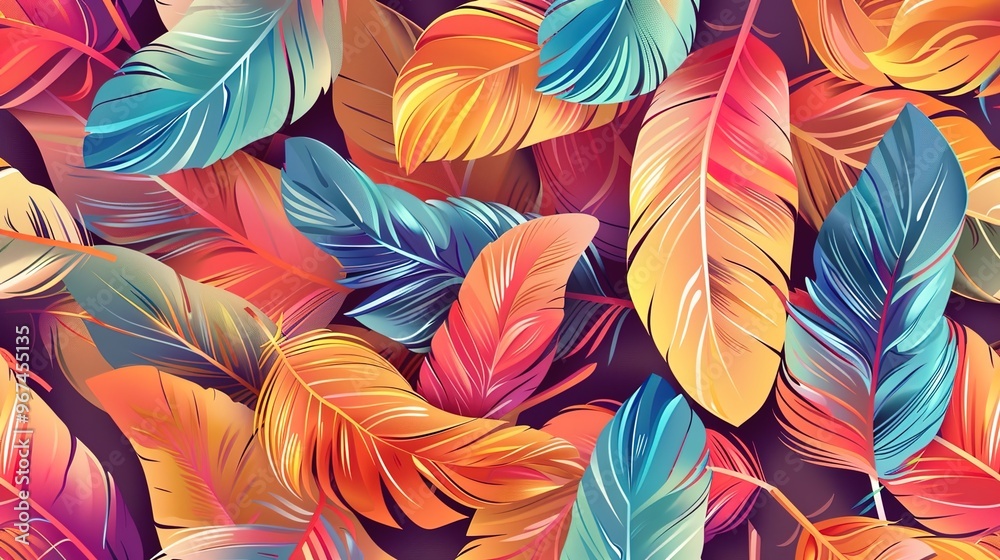 Feather pattern wallpaper Feather pattern wallpaper