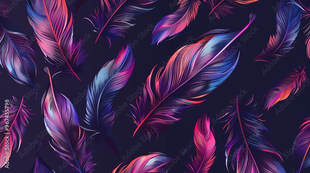 Feather pattern wallpaper Feather pattern wallpaper