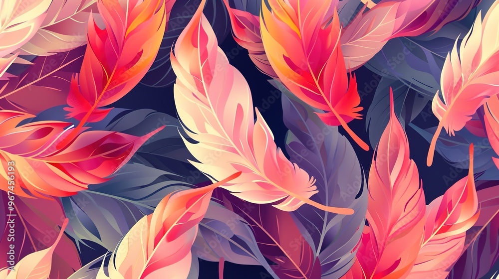 Feather pattern wallpaper Feather pattern wallpaper