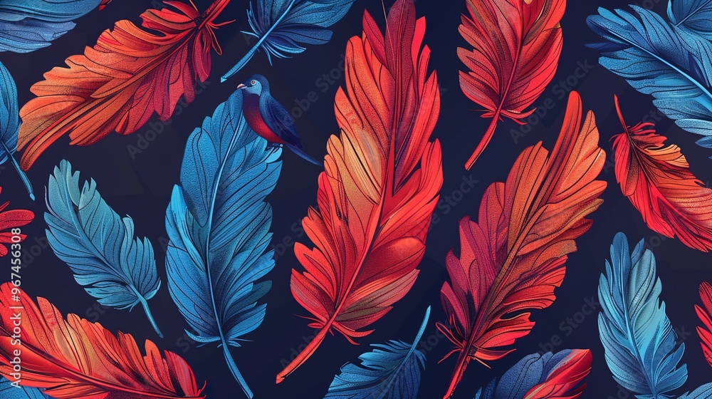 Feather pattern wallpaper Feather pattern wallpaper