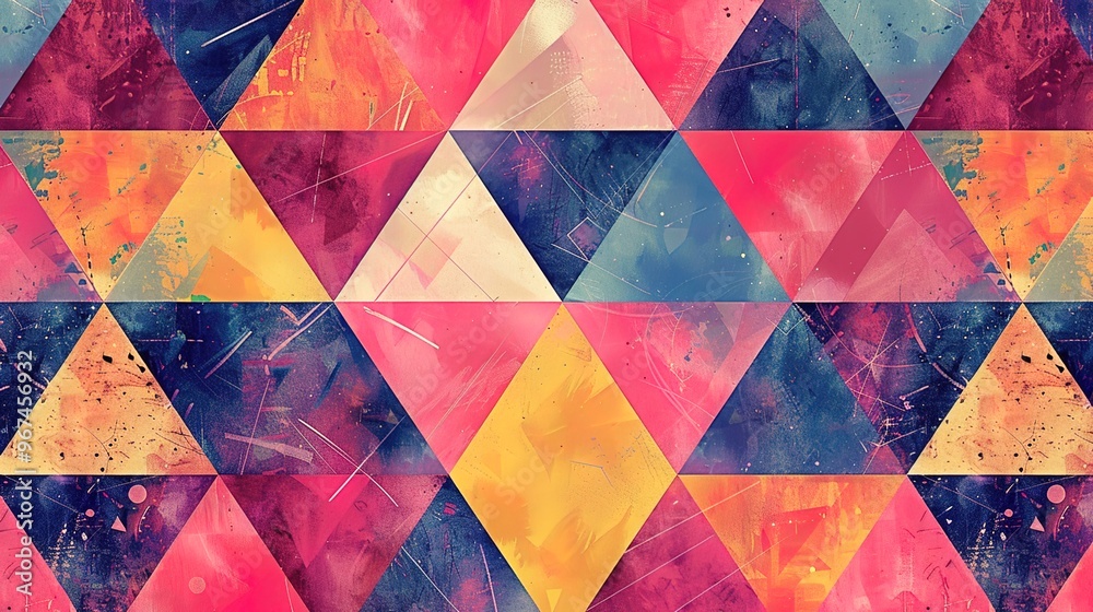 Colourful triangle wallpaper Colourful triangle wallpaper