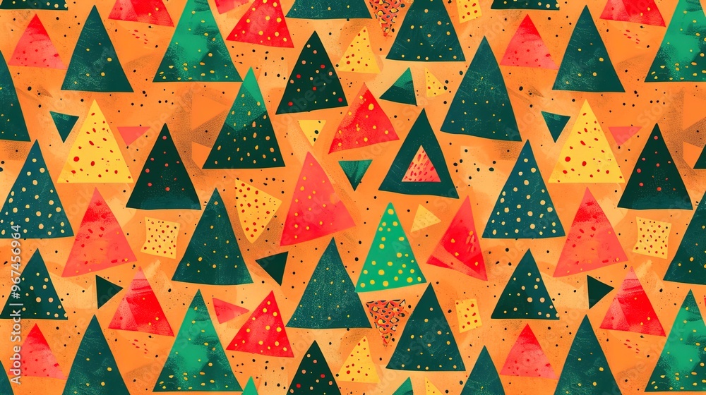 Colourful triangle wallpaper