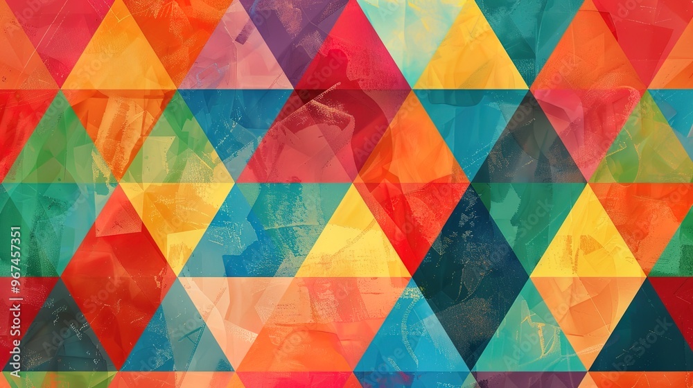 Colourful triangle wallpaper Colourful triangle wallpaper