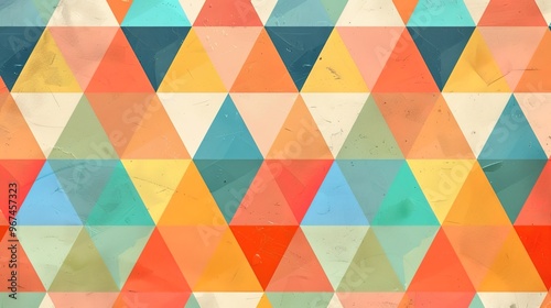 Colourful triangle wallpaper