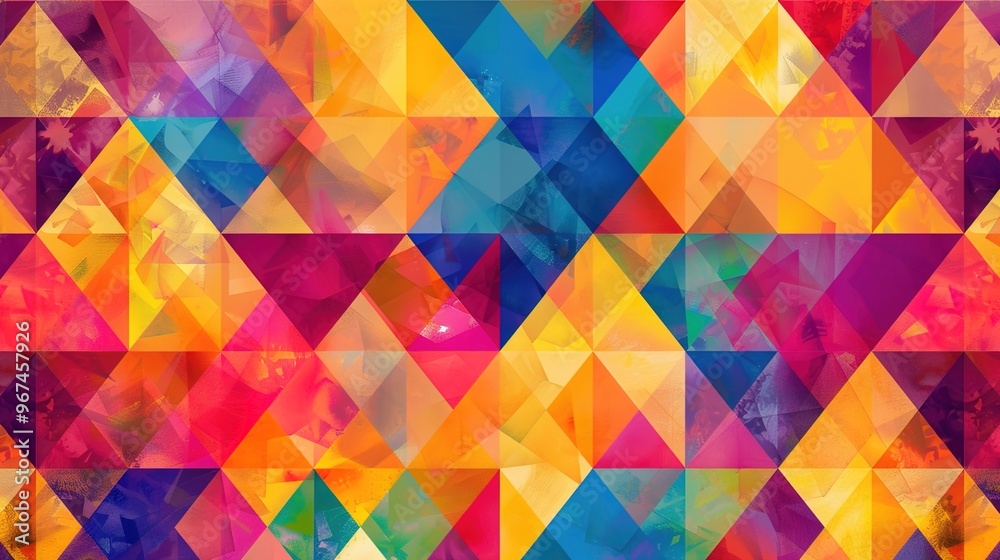 Colourful triangle wallpaper Colourful triangle wallpaper