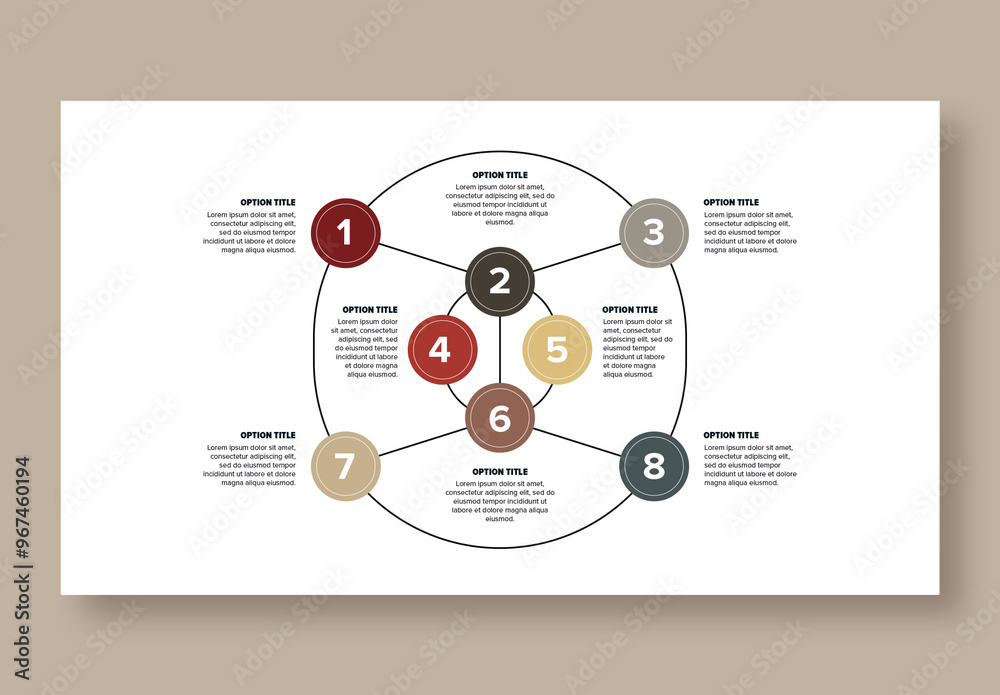 8 Step Workflow Infographic Stock Template | Adobe Stock