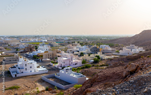 Scenic view of the city of Qurayyat. Sultanate of Oman photo