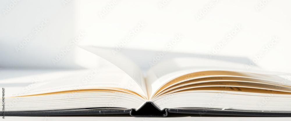 Open Book with White Background Open Book with White Background