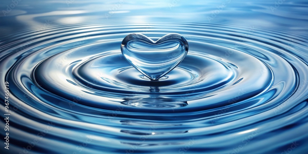 Heart shape made out of water with ripples and reflections , water, heart, shape, love, reflection, nature, liquid, creative Heart shape made out of water with ripples and reflections , water, heart, shape, love, reflection, nature, liquid, creative