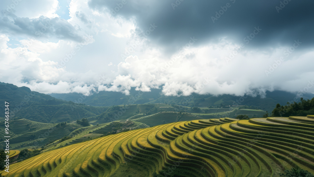 Fototapeta premium Rice Terraces in the Mountains