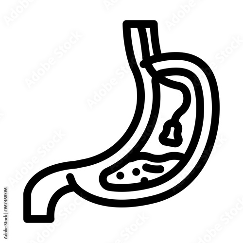 endoscopy surgery line icon vector. endoscopy surgery sign. isolated contour symbol black illustration