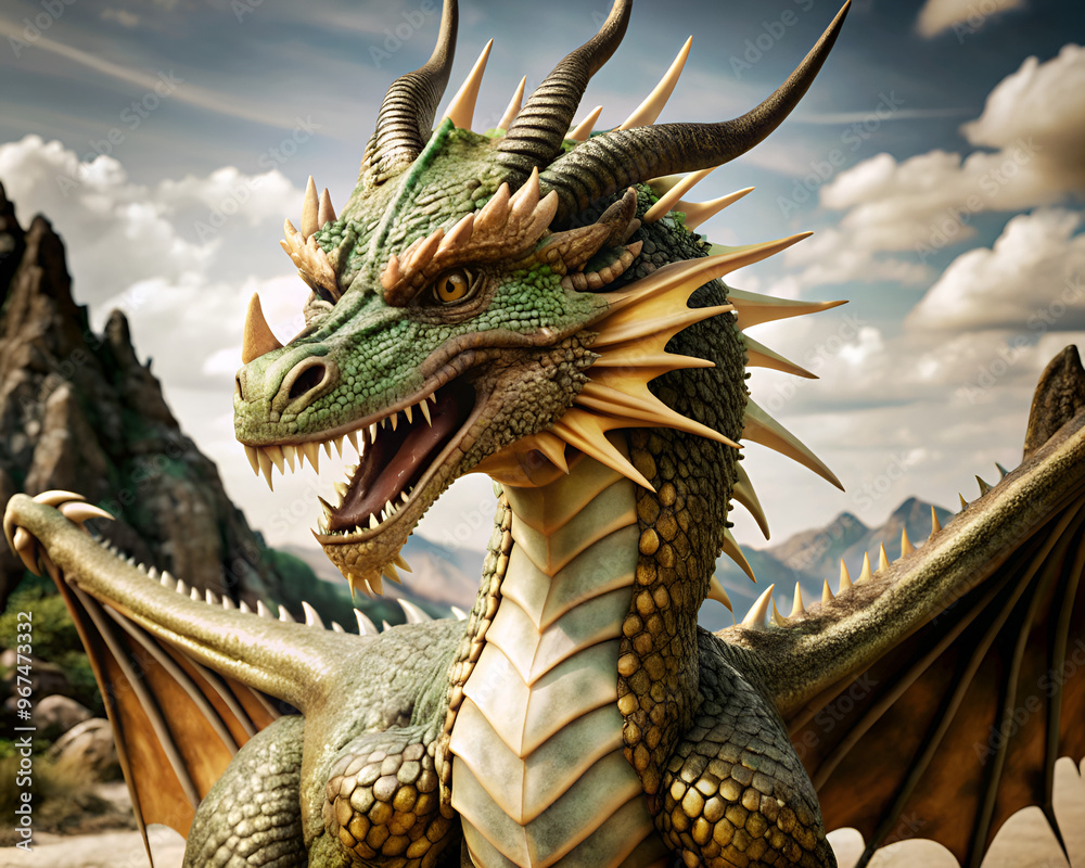 Fototapeta premium chinese dragon statue