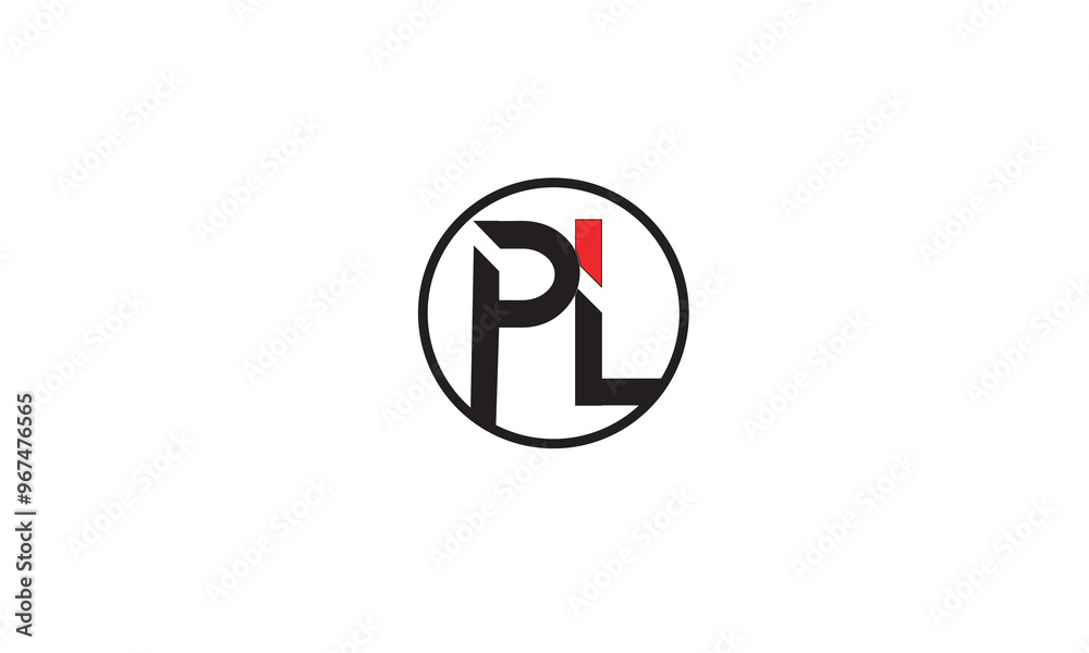 PL, LP, L , P Abstract Letters Logo Monogram PL, LP, L , P Abstract Letters Logo Monogram